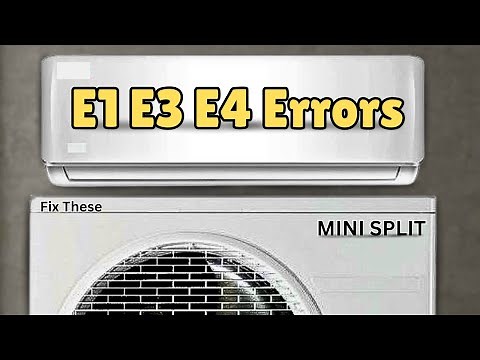 Fix E1, E3, E4 Errors in Your Mini-Split Air Conditioner Like a Pro