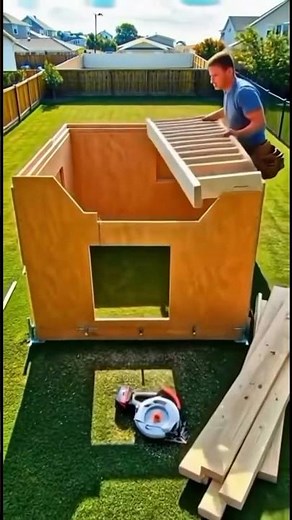 Backyard Transformation Into a Dream Kids Playhouse!