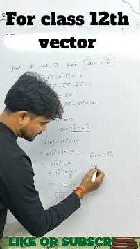 Class 12 Maths Vector Chapter | Most Important Questions 🔥 | Board Exam 2026