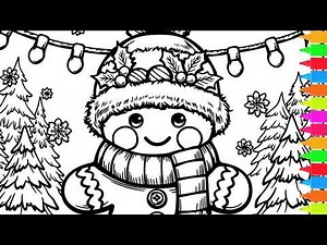 Coloring Gingerbread Man Cookie, Christmas Elves, Christmas Gnome | Christmas Coloring Pages