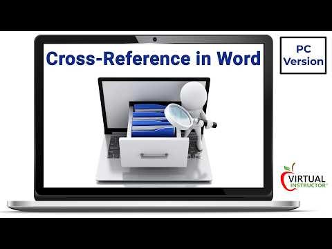 How to Create Cross References in Word PC Version