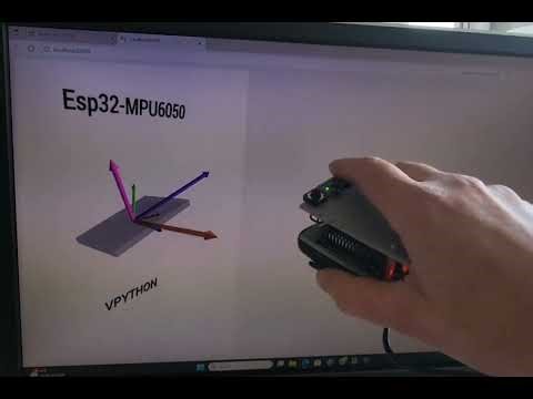 ESP32 - MPU6050 - Vpython -remote