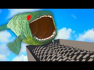 超巨大生物を巨大シュレッダーに入れた結果...