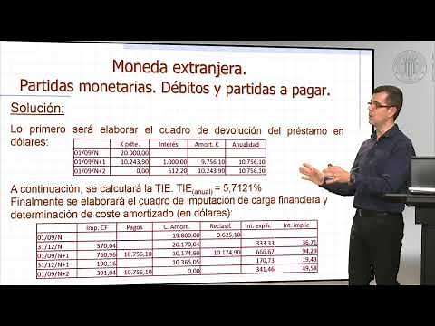 Tratamiento contable de la moneda extranjera - Débitos y partidas a pagar | | UPV