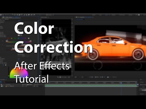 Color Correction in After Effects - Tutorial