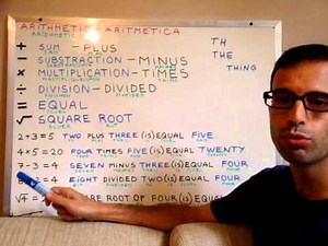 Curso de inglés 93 - Vocabulario aritmética y cálculos en inglés