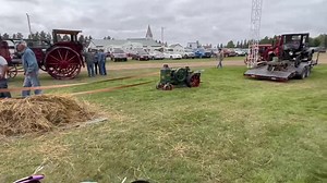 Miniature threshing and baling setup!!!! | Mike At Reeves Restoration