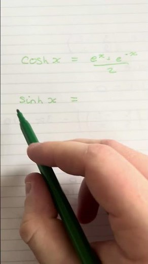 Definition of the hyperbolic functions