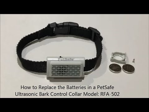 How To Replace the Batteries in a PetSafe Ultrasonic Bark Control Collar Model RFA 502