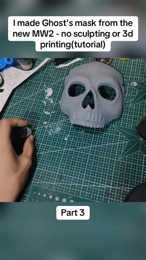 DIY Ghost's Mask from MW2 - No Sculpting or 3D Printing