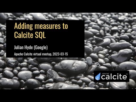 Adding measures to Calcite SQL