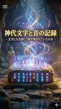 神代文字と音の記録 − 文字になる前に、何が刻まれていたのか −