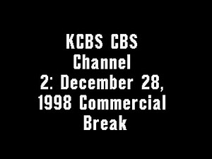 KCBS CBS Channel 2: December 28, 1998 Commercial Break