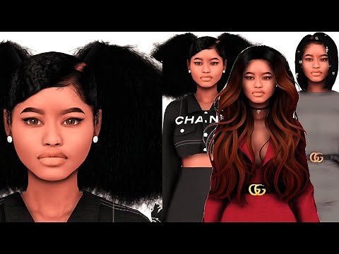 ✨ URBAN BADDIE BLACK GIRL CC FOLDER & SIM DOWNLOAD!! | CHANEL, GUCCI, HAIR+MORE!! | SIMS 4 LOOKBOOK