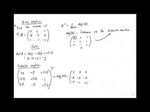 Inverse of 2x2 and 3x3 matrices and how to solve the system using inverse method