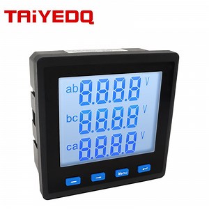 [Hot Item] RS485 400V Three Phase LCD Multi-Function Digital Display Voltage Ampere Watt Power Energy Frequency Meter