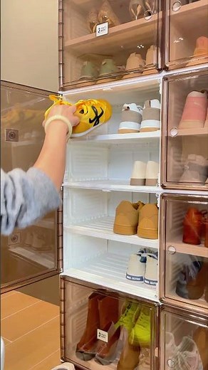 A Better Way to Store Daily Shoes#antbox #shoestorage #entrywayideas #organizedhome