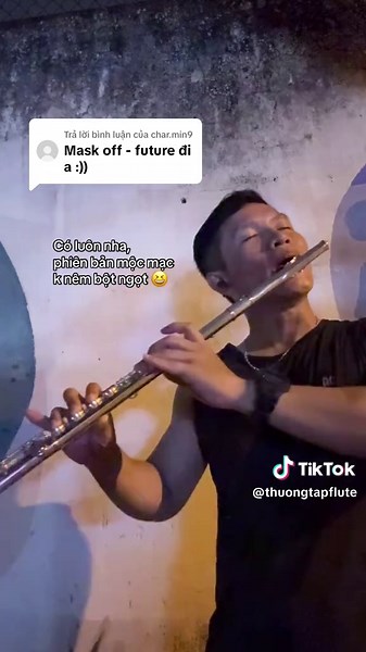 Thưởng tập flute trên TikTok