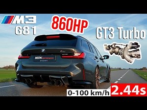 860HP & 1030NM BMW M3 G81 Stage 3 Tuning | GT3 EVO Turbo Swap