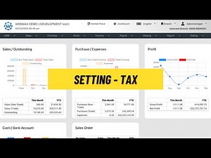 (华语) Setting - Tax (Webmax ERP System) (V3)