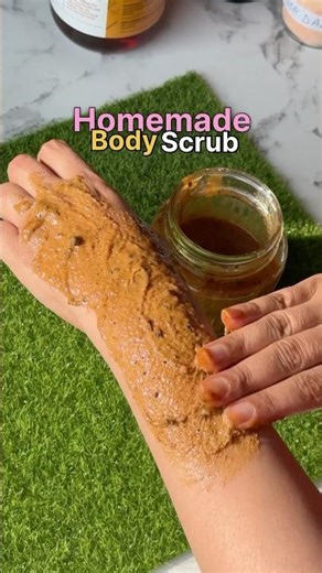 DIY Body Scrub For Instant Glow | Remove Tan, Dead Skin & Bumps | Summer Body Care Routine #shorts