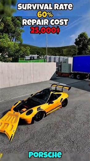 $96,000 for a repair?! #StuntDriving #BeamNG #LuxuryCars #GamingCommunity #CarLovers