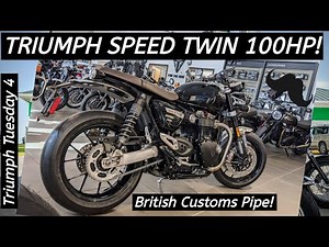 Earth Scorching Triumph Speed Twin 1200 w/ British Customs Pipe! Triumph Tuesday 4