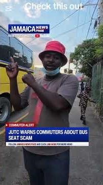 SCAM Alert! JUTC warns commuters about bus seat scam