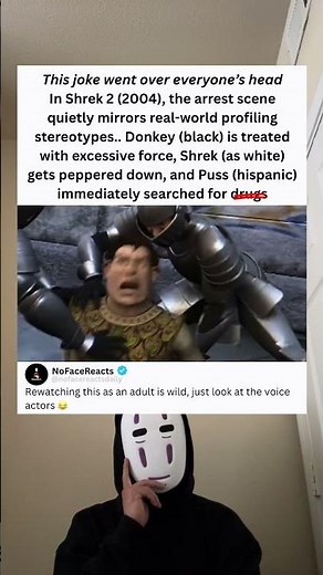 This joke went over everyone's head In Shrek 2 (2004)