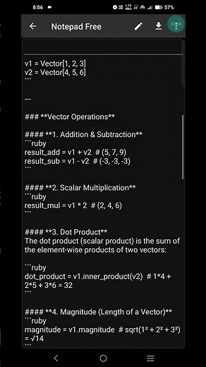 Vectors and Matrices in Ruby | Deep Dive Explanation with Examples