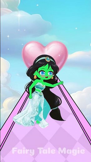 Help jasmine princess build a Bride Run Challenge !! #fairytalesstory #animation #princess #jasmine