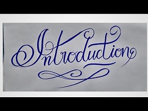 English calligraphy||paper presentation||writtingwith cut marker|how to write cursive||Introduction