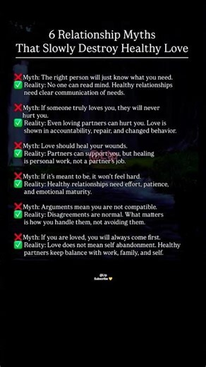 6 Deep Relationship Myths That Destroys You🥸 #shortsfeed #shortsviral #life #love #lifelessons