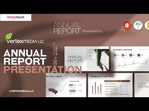 Best Annual Report Presentation Template – Professional & Modern Design for Business Reports