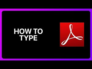 How To Type On Adobe Acrobat Reader Tutorial