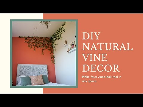 DIY Vine Decor | How to | Make fake ivy vines look as natural as possible!