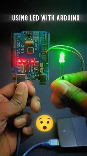 Built a simple LED ON circuit using Arduino 🔌💡