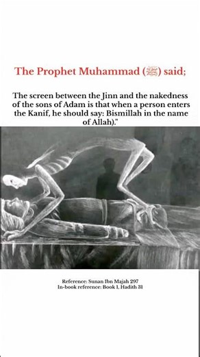 Prophet ﷺ Said; The screen between the jinn and the..!#hadees #islam #reels #shorts #quotes #fyp