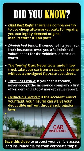 5 Car Insurance Secrets Adjusters Keep Hidden From Drivers! #carhacks #moneytips #didyouknow