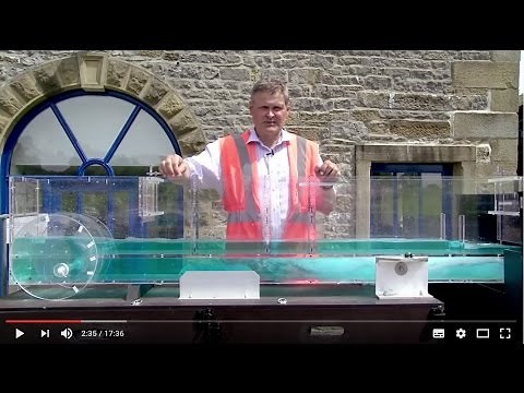 Hydraulic flume demonstration