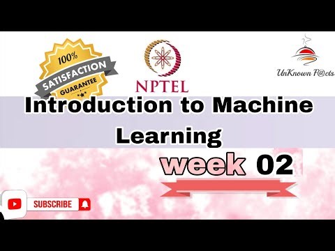 INTRODUCTION TO MACHINE LEARNING WEEK 2 ANSWERS NPTEL 2025 l NPTEL #nptel #nptelanswer