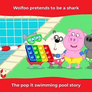 What happened in the pop it swimming pool story? #WOANETWORK | Wolfoo Series