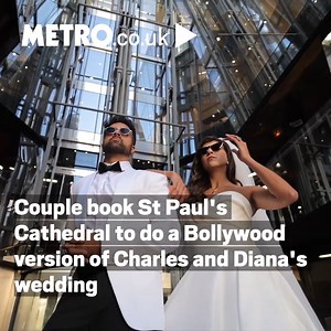 This couple booked St. Paul's Cathedral (for just £6,000!!) so they could re-enact Charles' and Diana's wedding... | Metro