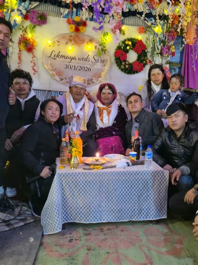 Congratulations 🎊 to the newlyweds @Sarozmonger @ishayonjon @My World @𝗡 𝗔 𝗥 𝗜 𝗞 𝗩 𝗟 𝗢 𝗚 92 @Dorji@86 GMC @pema_namgyal099 @Jigme @LIL LUKAS @Druk Solo Rider #wedding #Love #marriage #tamang #vipershady
