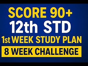 12th STD Public Exam 2026 | 1st Week Study Plan | 8 Week Challenge | Believers Education
