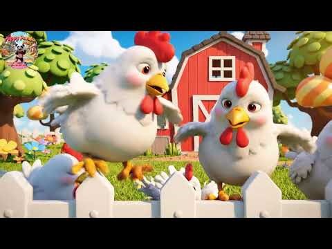 The Chickens Go Cluck Cluck Cluck | Chicken Song for Kids | Nursery Rhymes for Toddlers