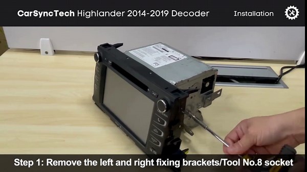 Wireless/Wired Adapter for CarPlay Android Auto Compatible with Toyota Highlander 2014-2019 Entune 2.0 High Definition Audio High Screen Resolution.