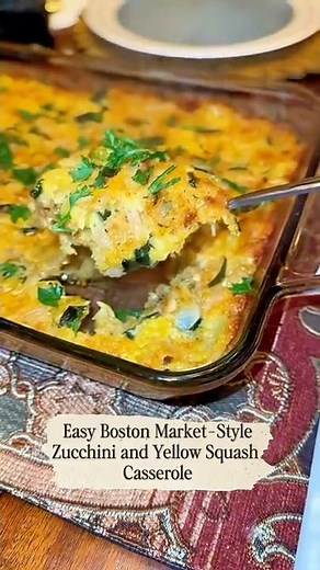 Easy Boston Market-Style Zucchini and Yellow Squash Casserole