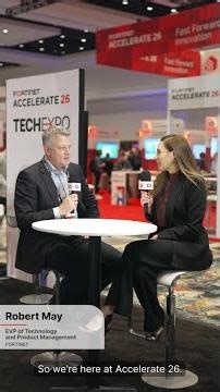 Fortinet's Robert May at the Tech Expo | Accelerate26