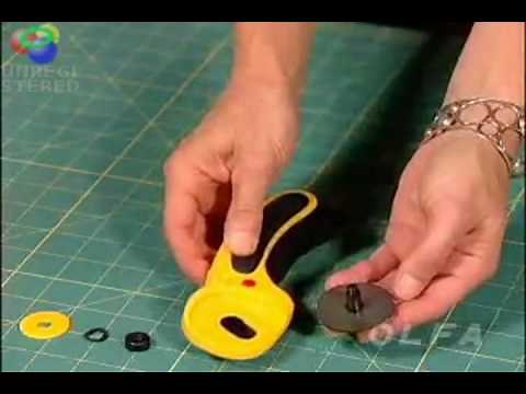 OLFA 45mm Rotary Cutter Blade Change.mpeg